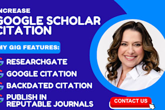 increase google scholar citations, journal, backdated citations, researchgate