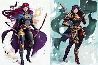 design a concept art for your dnd character