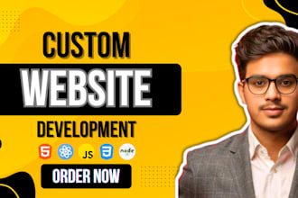 develop a custom full stack website with modern UI and API integration
