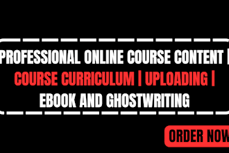 do professional online course content for kajabi thinkific