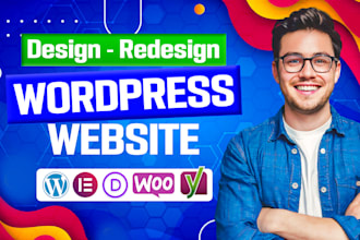 design or redesign wordpress website with elementor pro, website development