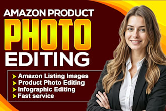 do amazon product photo editing, infographic, lifestyle or amazon listing images