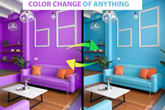 change color of product and your objects in photoshop