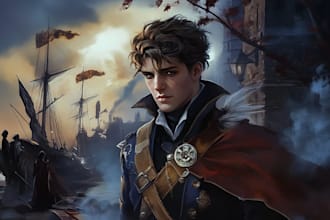 paint concept art and character sheets for you