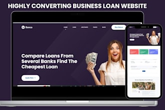 build dynamic business loan website mca mortgage finance payday loan website