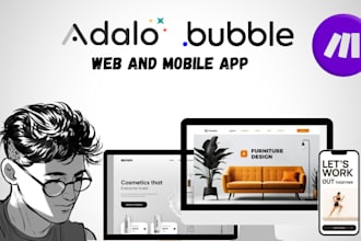 develop adalo bubble io glide buildfire website web app saas mvp mobile app
