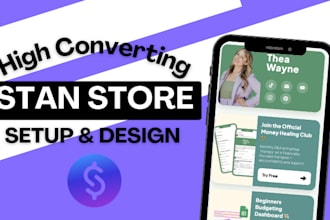 setup and design your stan store with digital products