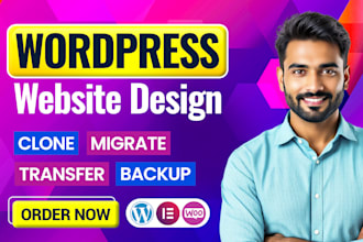 design or redesign wordpress website development using elementor pro