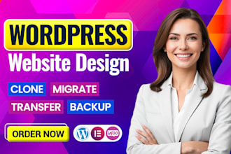 design or redesign wordpress website development using elementor pro