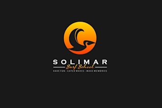 create timeless surfing logo design