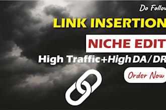 do niche edit, seo link insertion on high authority sites