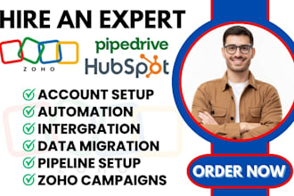 setup convertkit, hubspot, zoho, pipedrive, brevo, keap, aweber