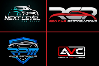 create automotive logo, detailing, car wash, racing, , car racing, repair design
