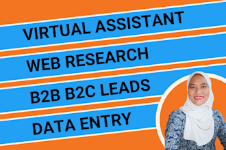do data entry, web research, copy paste, convert pdf, excel