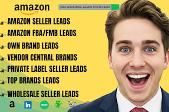 provide b2b amazon seller leads and ecommerce store email list, lead generation