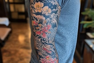 draw awesome old school tattoo style designs
