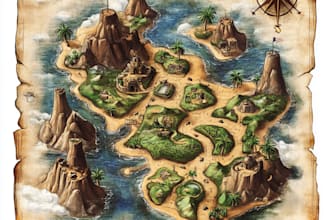 draw a fantasy map that fits your imagination