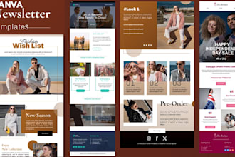 design canva newsletter brevo figma, klaviyo mailchimp email newsletter template