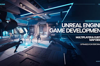 develop your unreal engine multiplayer game and custom maps