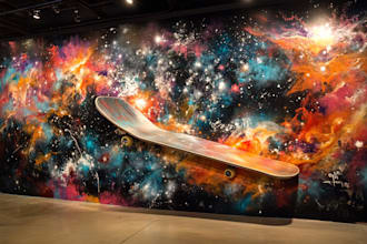 create graffiti pop art canvas designs and murals