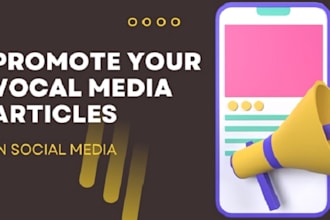 do massive organic promotion for your vocal media article