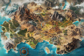 draw custom fantasy map for you