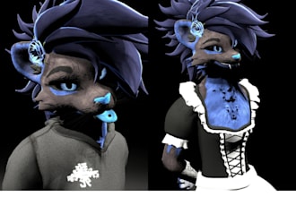 do custom vrchat avatar vrc character 3d model furry nsfw avatar vr chat avatar