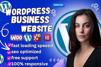 develop wordpress website, ecommerce, business website, SEO, fast design