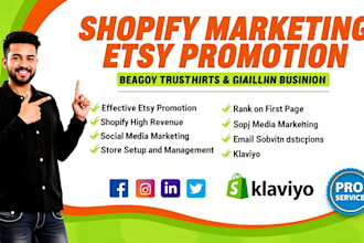 do shopify dropshipping marketing, etsy promotion, etsy sales, traffic, sellvia