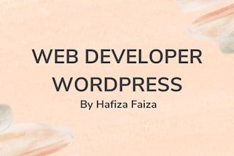 create a custom wordpress website for a low price