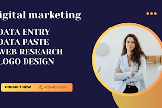 data entry, copy paste, web research and excel data mining jobs