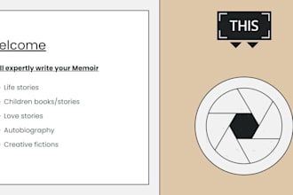 expertly write your memoir, autobiography and novel