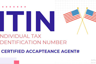 help you to get itin number as an irs caa
