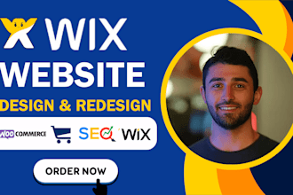 design wix website, redesign, clone wix website, fix issues and wix online store