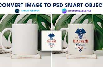 create PSD product mockups with smart objects and editable canva link