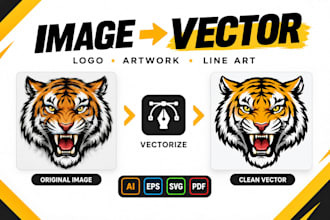 vectorize, redraw and convert your image to vector