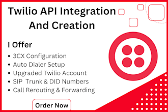 create an upgraded twilio account, SMS blast IVR calling 3cx auto dialer