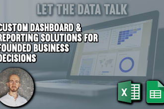 create custom excel google spreadsheet report dashboard