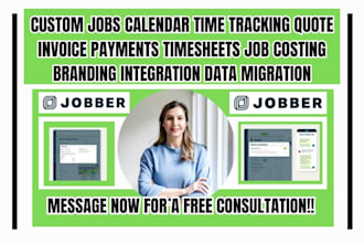setup jobber integration with facebooks ads , whatsapp, google ads, spread sheet