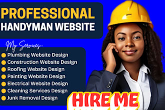 design handyman construction junk removal plumbing website