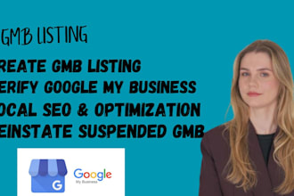 set up google my business listing create verified gmb maps ranking