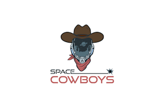 design awesome space cowboy logo