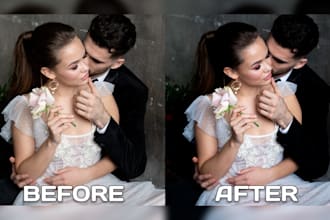 wedding photo editing and retouching in photoshop quickly