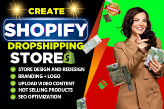 do shopify store design and redesign, one product store, shopify
