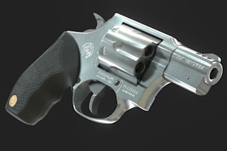 custom 3d game asset, weapon, gun, armor, 3d props for game and animation, rig