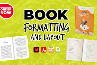 do book formatting, layout and cover design