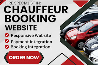 design chauffeur limousine taxi booking app website vtc airport transfer website