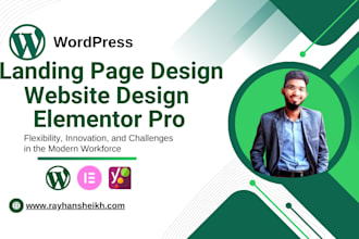 do a wordpress landing page design, coming soon page, squeeze page or sales page