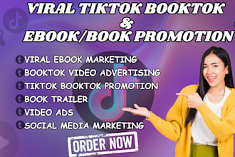 be your tiktok booktok manager social media manager tiktok page content creator
