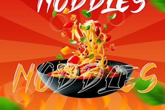 social media food poster design